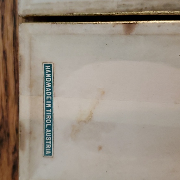 Vintage Floralp Tyrol Austria Pressed Flowers Miniature Framed Pictures Set of 2 - Picture 9 of 10